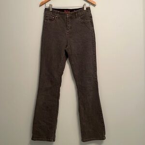 Vintage Woolrich Black/Grey Straight Leg Jeans With Stretch Sz 4